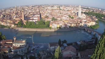 Archiv Foto Webcam Castel San Pietro - Blick auf Verona
