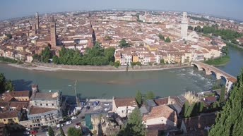 Archiv Foto Webcam Castel San Pietro - Blick auf Verona