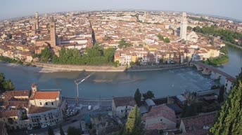 Archiv Foto Webcam Castel San Pietro - Blick auf Verona