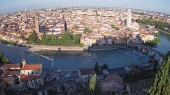 Archiv Foto Webcam Castel San Pietro - Blick auf Verona