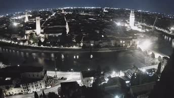Archiv Foto Webcam Castel San Pietro - Blick auf Verona