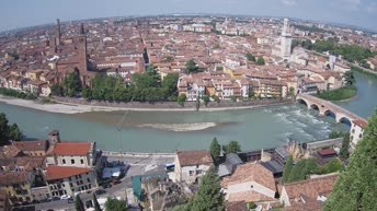 Archiv Foto Webcam Castel San Pietro - Blick auf Verona