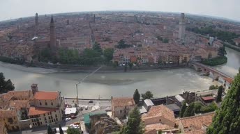 Archiv Foto Webcam Castel San Pietro - Blick auf Verona