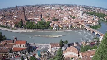Archiv Foto Webcam Castel San Pietro - Blick auf Verona
