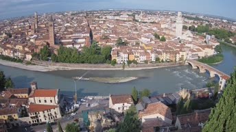 Archiv Foto Webcam Castel San Pietro - Blick auf Verona