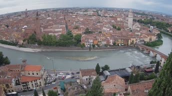 Archiv Foto Webcam Castel San Pietro - Blick auf Verona