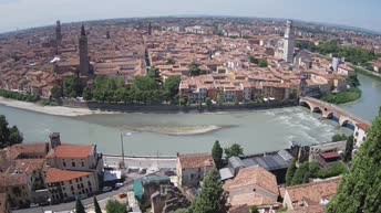 Archiv Foto Webcam Castel San Pietro - Blick auf Verona
