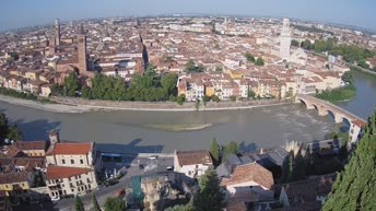 Archiv Foto Webcam Castel San Pietro - Blick auf Verona