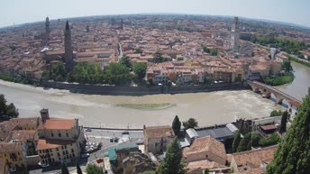 Archiv Foto Webcam Castel San Pietro - Blick auf Verona