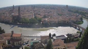 Archiv Foto Webcam Castel San Pietro - Blick auf Verona