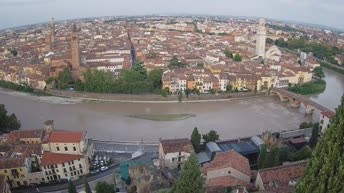 Archiv Foto Webcam Castel San Pietro - Blick auf Verona