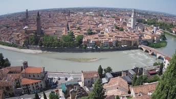 Archiv Foto Webcam Castel San Pietro - Blick auf Verona