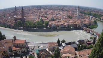 Archiv Foto Webcam Castel San Pietro - Blick auf Verona
