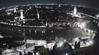Archiv Foto Webcam Castel San Pietro - Blick auf Verona
