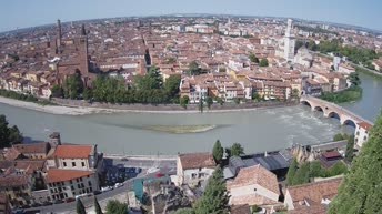 Archiv Foto Webcam Castel San Pietro - Blick auf Verona