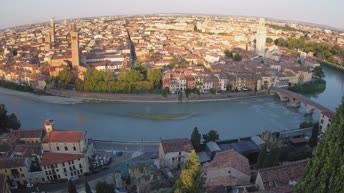 Archiv Foto Webcam Castel San Pietro - Blick auf Verona