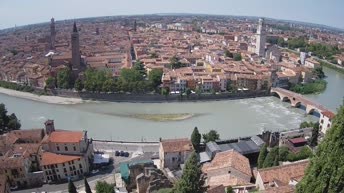 Archiv Foto Webcam Castel San Pietro - Blick auf Verona