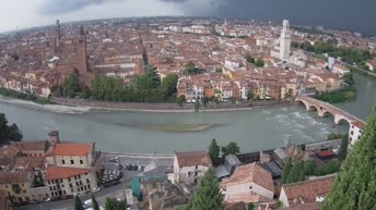 Archiv Foto Webcam Castel San Pietro - Blick auf Verona