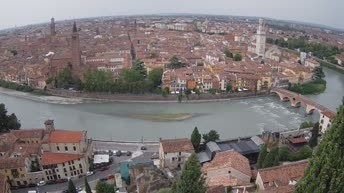 Archiv Foto Webcam Castel San Pietro - Blick auf Verona