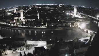 Archiv Foto Webcam Castel San Pietro - Blick auf Verona