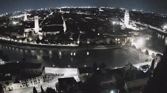Archiv Foto Webcam Castel San Pietro - Blick auf Verona