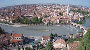 Archiv Foto Webcam Castel San Pietro - Blick auf Verona