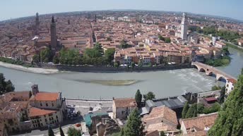 Archiv Foto Webcam Castel San Pietro - Blick auf Verona