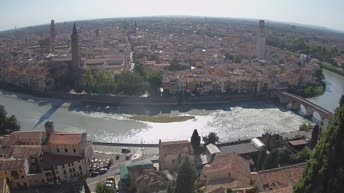 Archiv Foto Webcam Castel San Pietro - Blick auf Verona