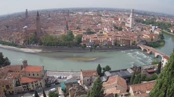 Archiv Foto Webcam Castel San Pietro - Blick auf Verona