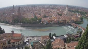 Archiv Foto Webcam Castel San Pietro - Blick auf Verona