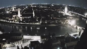 Archiv Foto Webcam Castel San Pietro - Blick auf Verona