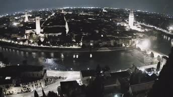 Archiv Foto Webcam Castel San Pietro - Blick auf Verona