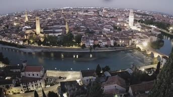 Archiv Foto Webcam Castel San Pietro - Blick auf Verona