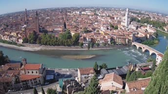 Archiv Foto Webcam Castel San Pietro - Blick auf Verona