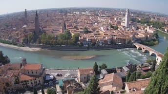 Archiv Foto Webcam Castel San Pietro - Blick auf Verona