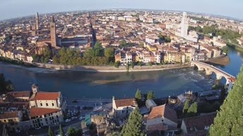 Archiv Foto Webcam Castel San Pietro - Blick auf Verona