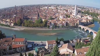 Archiv Foto Webcam Castel San Pietro - Blick auf Verona