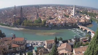 Archiv Foto Webcam Castel San Pietro - Blick auf Verona