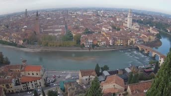 Archiv Foto Webcam Castel San Pietro - Blick auf Verona
