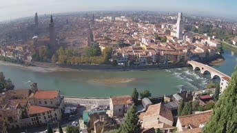 Archiv Foto Webcam Castel San Pietro - Blick auf Verona