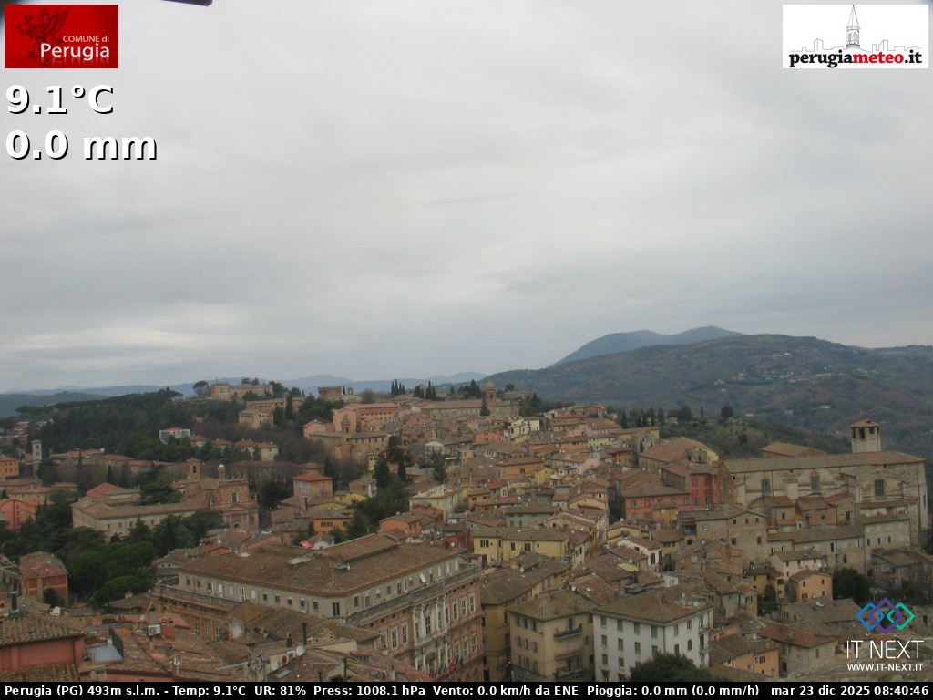 Archiv Foto Webcam Perugia - Umbrien