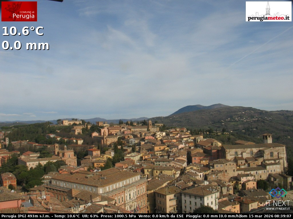 Archiv Foto Webcam Perugia - Umbrien