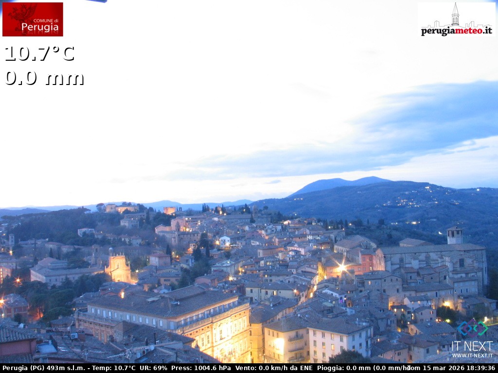 Archiv Foto Webcam Perugia - Umbrien