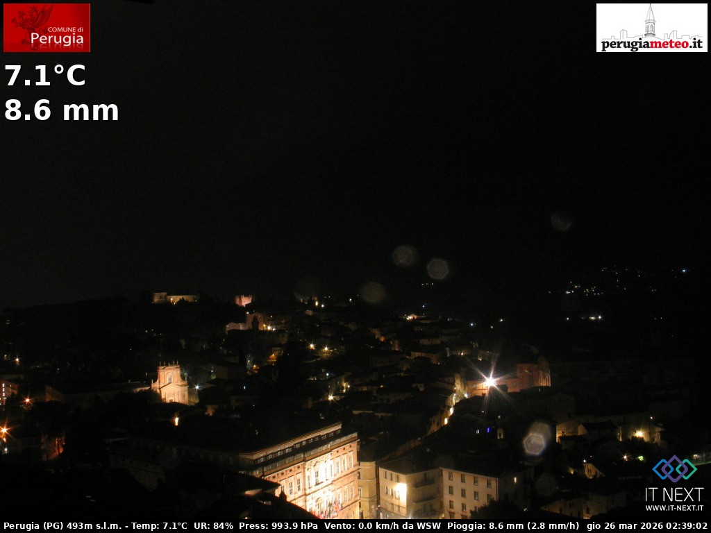 Archiv Foto Webcam Perugia - Umbrien