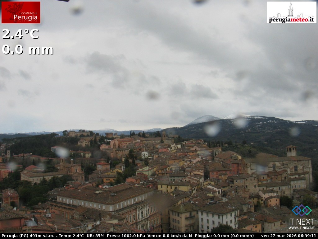 Archived image Webcam City of Perugia - Umbria