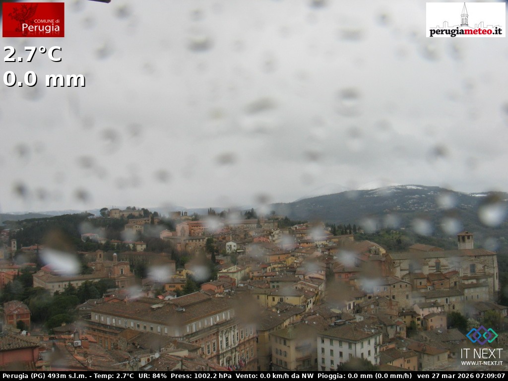 Archived image Webcam City of Perugia - Umbria