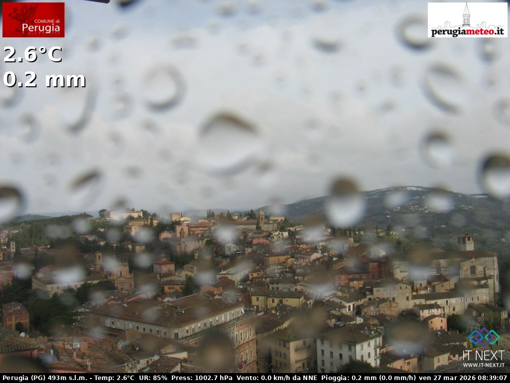 Archived image Webcam City of Perugia - Umbria