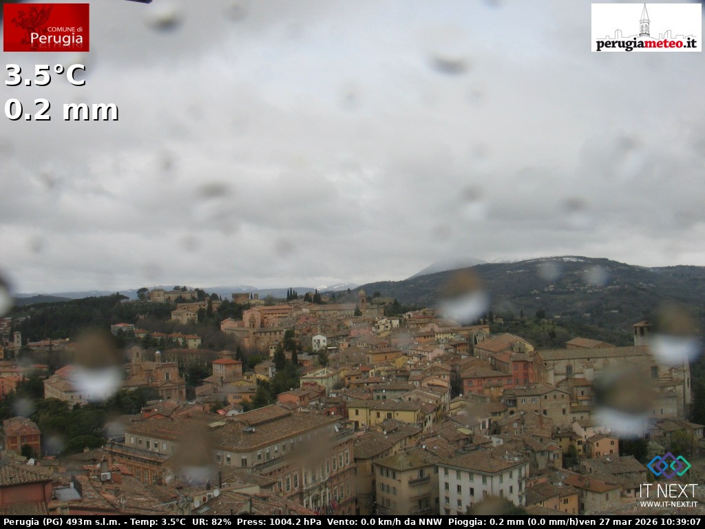 Archived image Webcam City of Perugia - Umbria