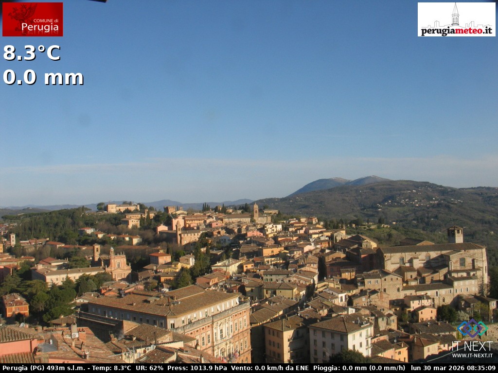 Archiv Foto Webcam Perugia - Umbrien