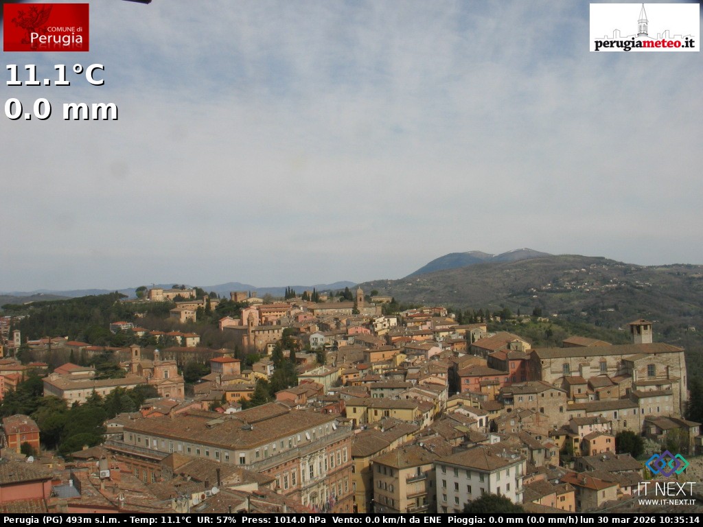 Archiv Foto Webcam Perugia - Umbrien